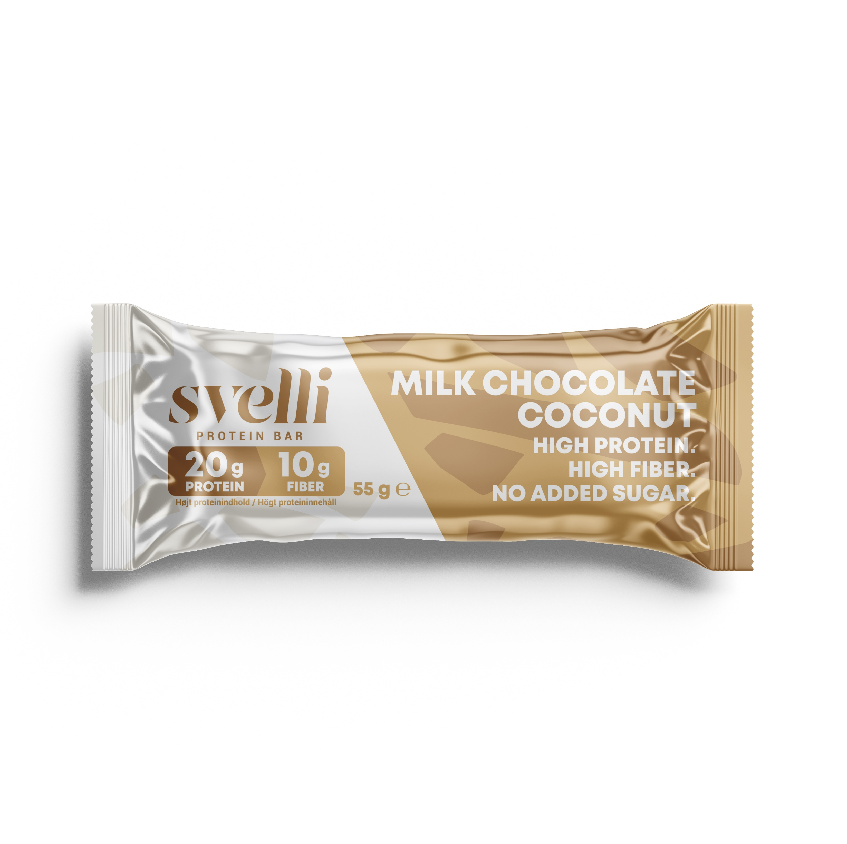 Svelli Milk Chocolate Coconut Proteinbar - Uden tilsat sukker