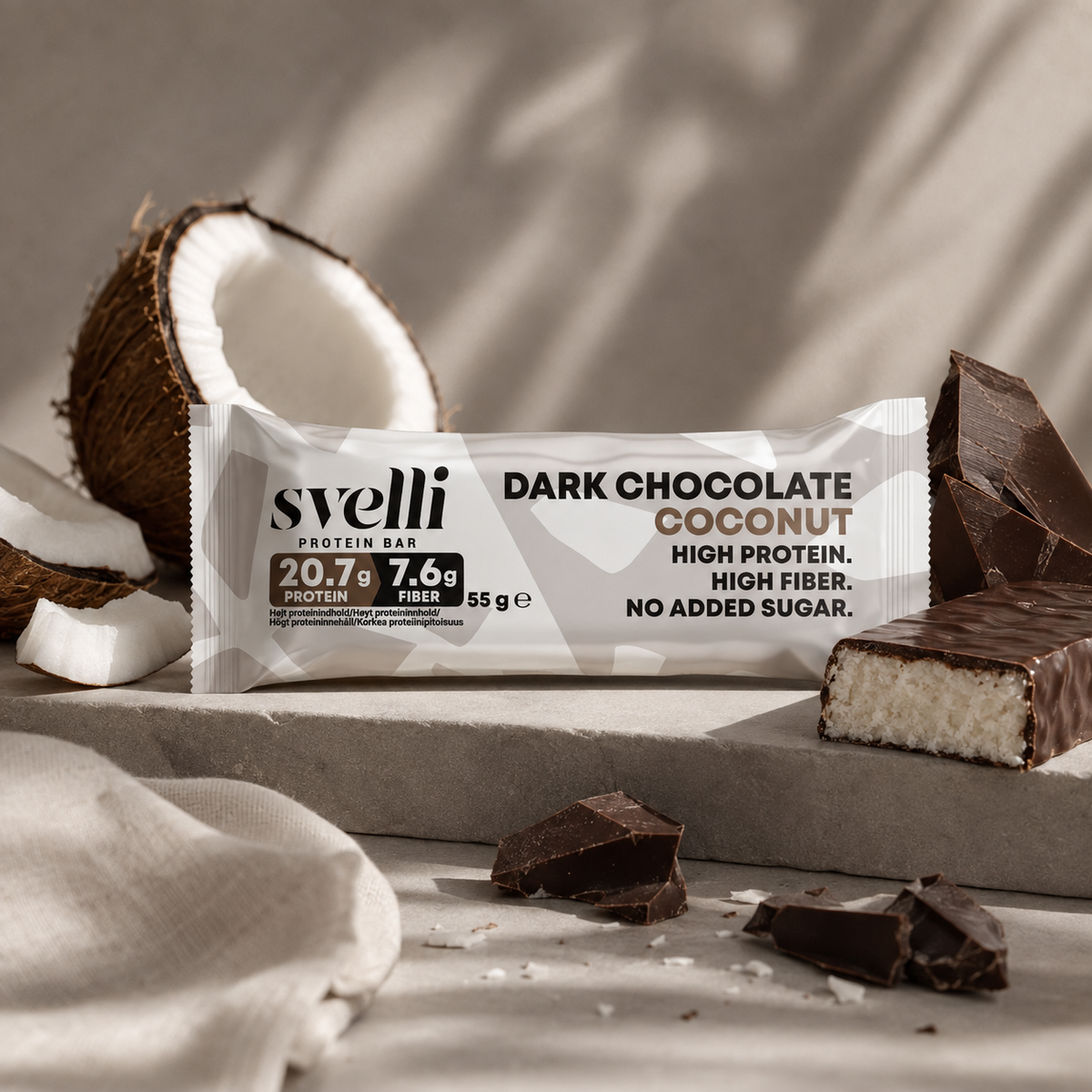 Dark Chocolate Coconut Proteinbar