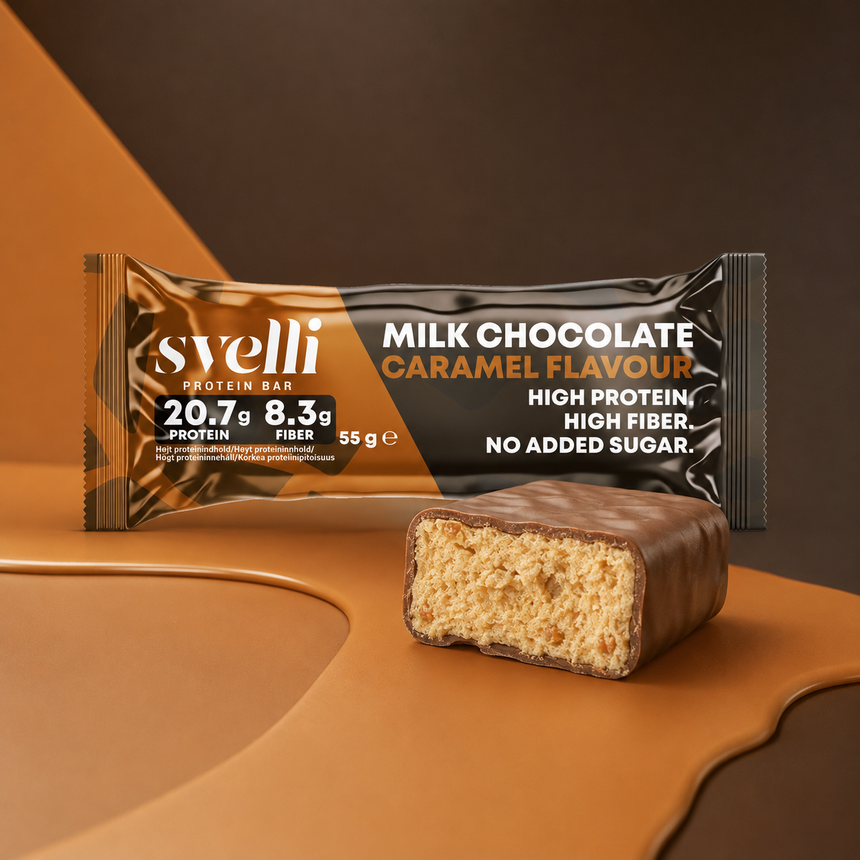 Milk Chocolate Caramel Proteinbar (16 × 55g)