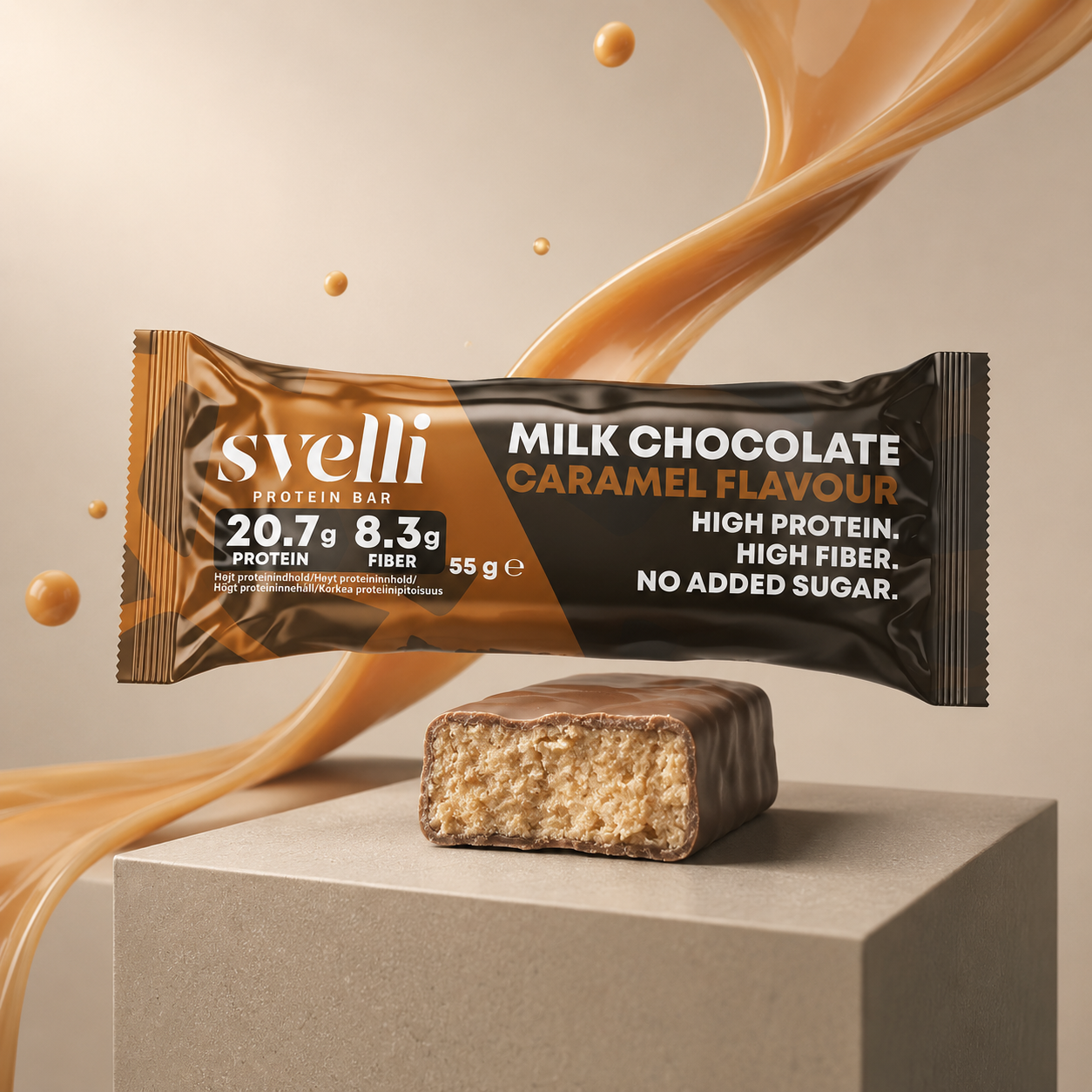 Milk Chocolate Caramel Proteinbar (16 × 55g)