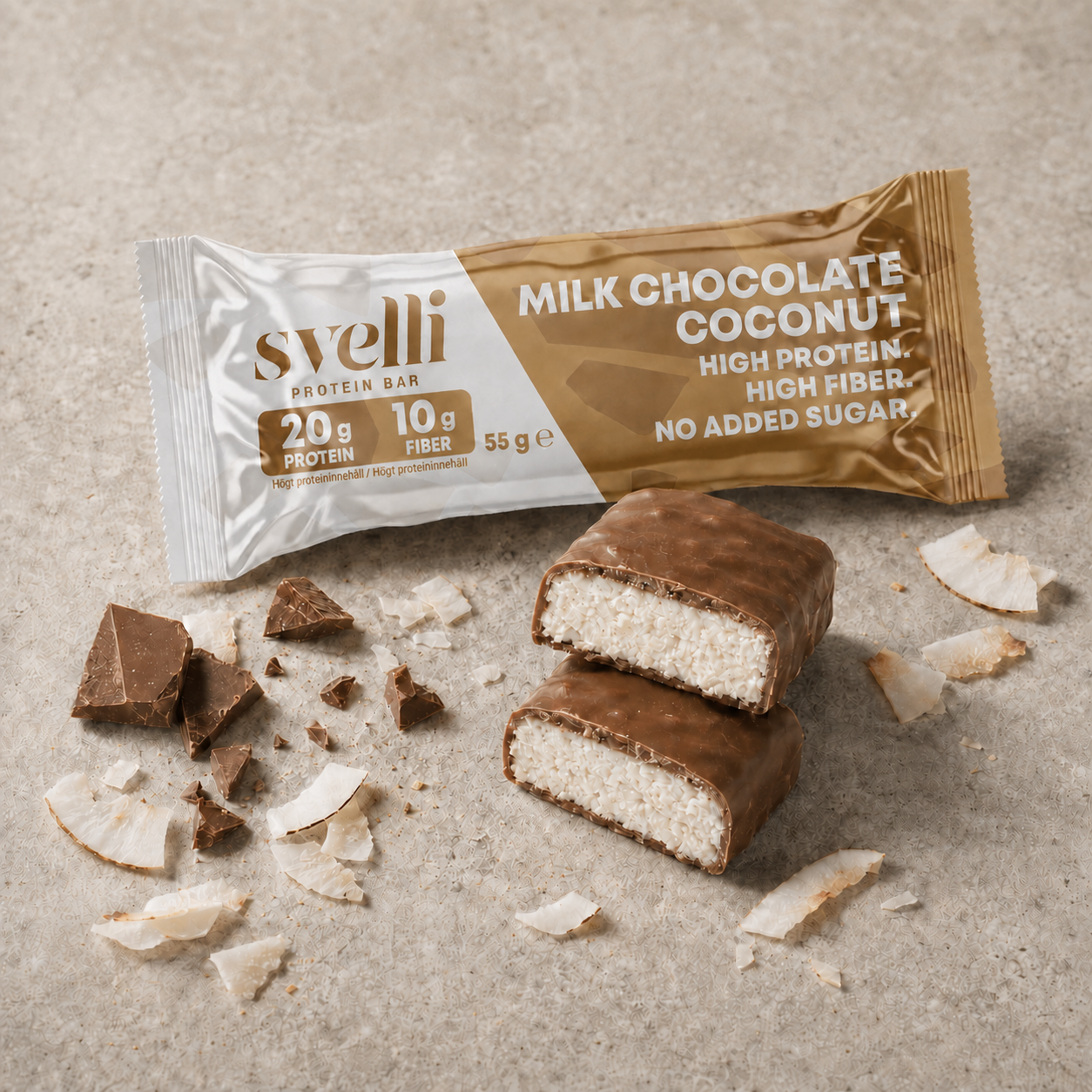 Milk Chocolate Coconut Proteinbar (16 × 55g)