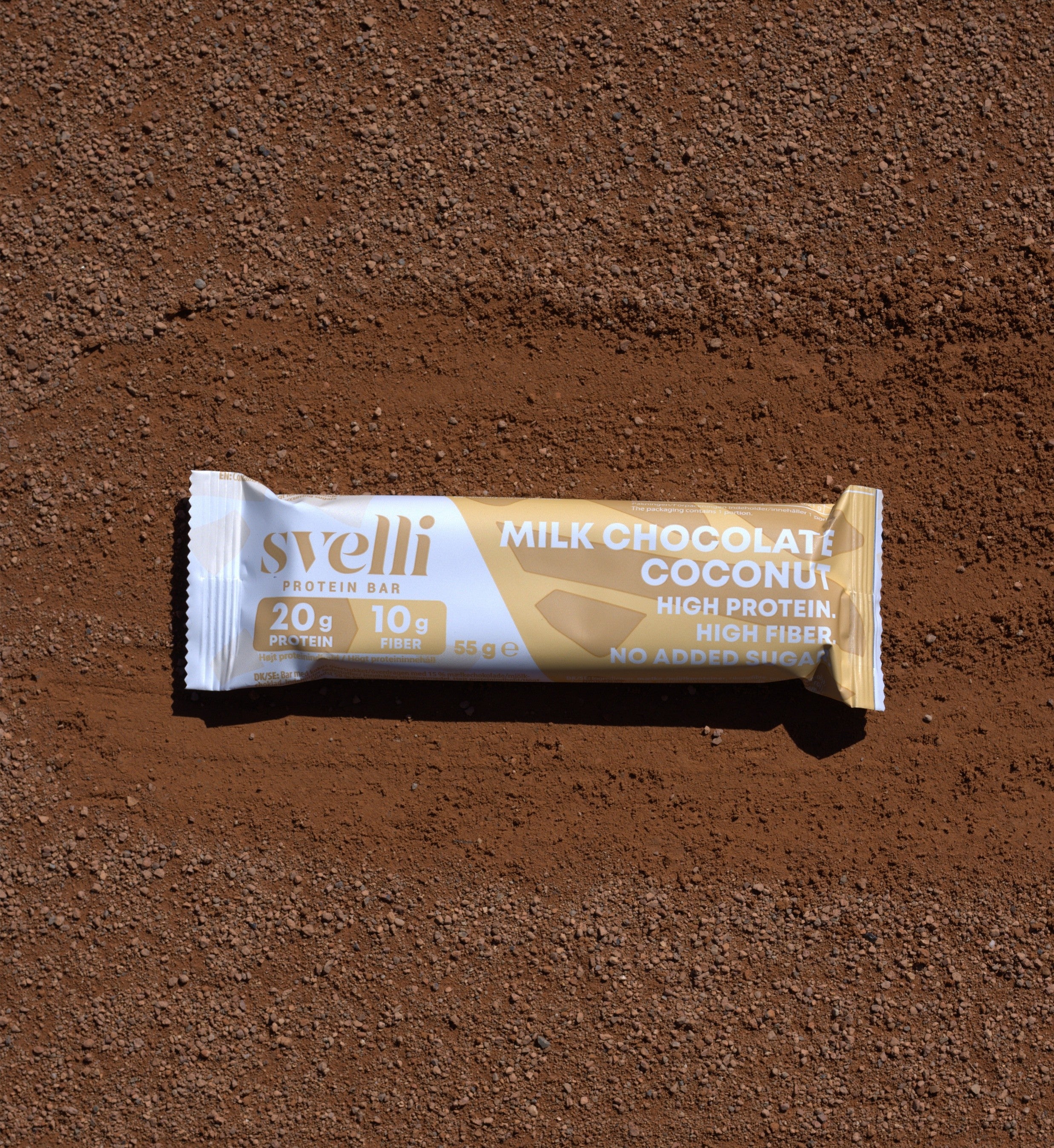 Svelli Milk Chocolate Coconut Proteinbar - Uden tilsat sukker