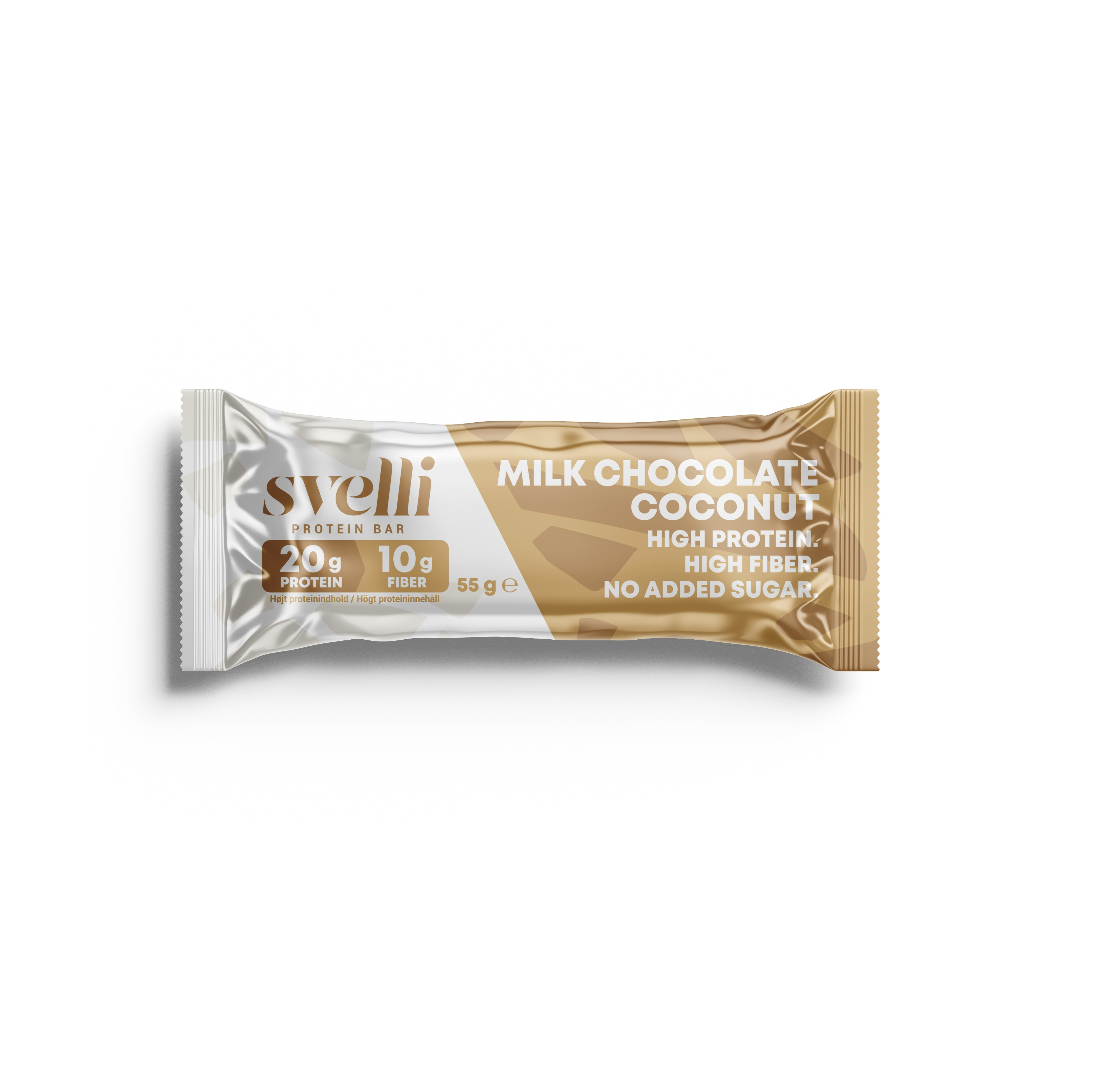 Svelli Milk Chocolate Coconut Proteinbar - Uden tilsat sukker