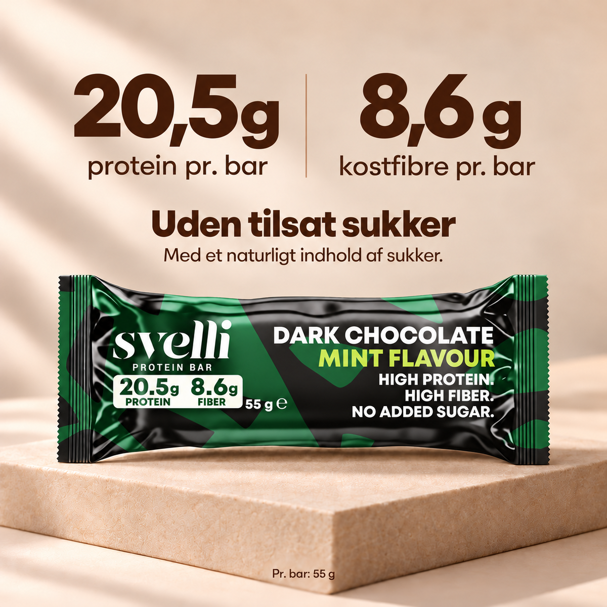 Dark Chocolate Mint Proteinbar (16 × 55g)