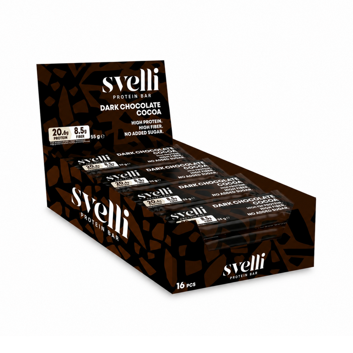 Dark Chocolate Cocoa Proteinbar (16 × 55g)