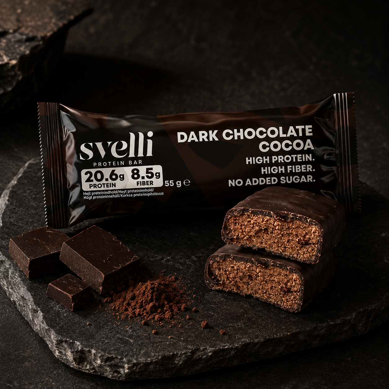 Dark Chocolate Cocoa Proteinbar (16 × 55g)