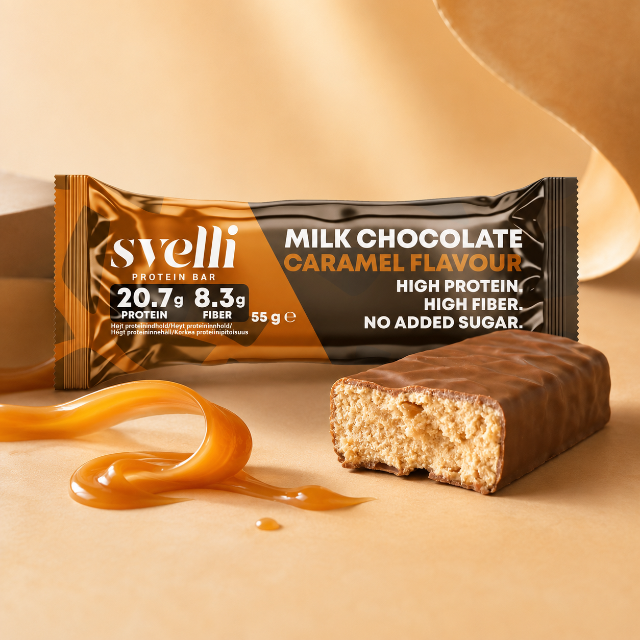 Milk Chocolate Caramel Proteinbar (16 × 55g)
