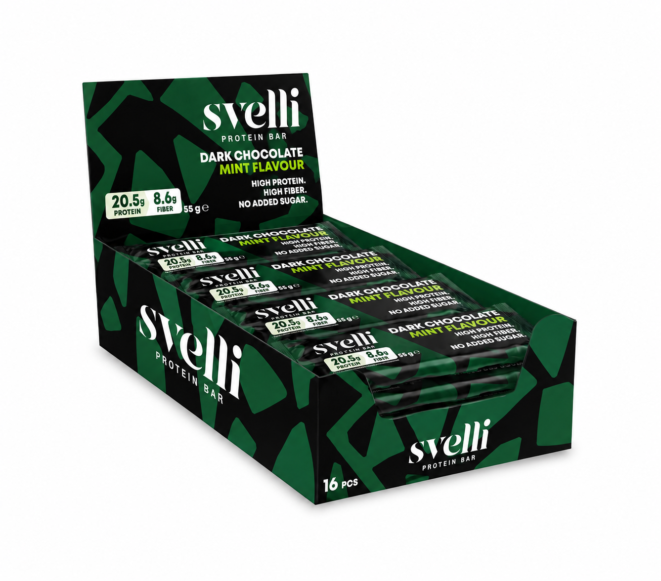 Dark Chocolate Mint Proteinbar (16 × 55g).