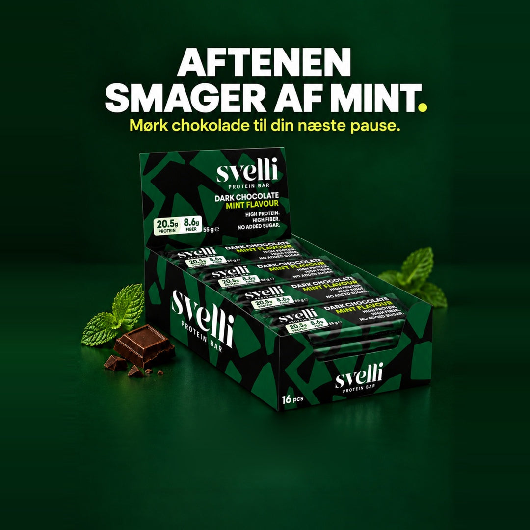 Dark Chocolate Mint -proteiinipatukka (16 × 55 g)