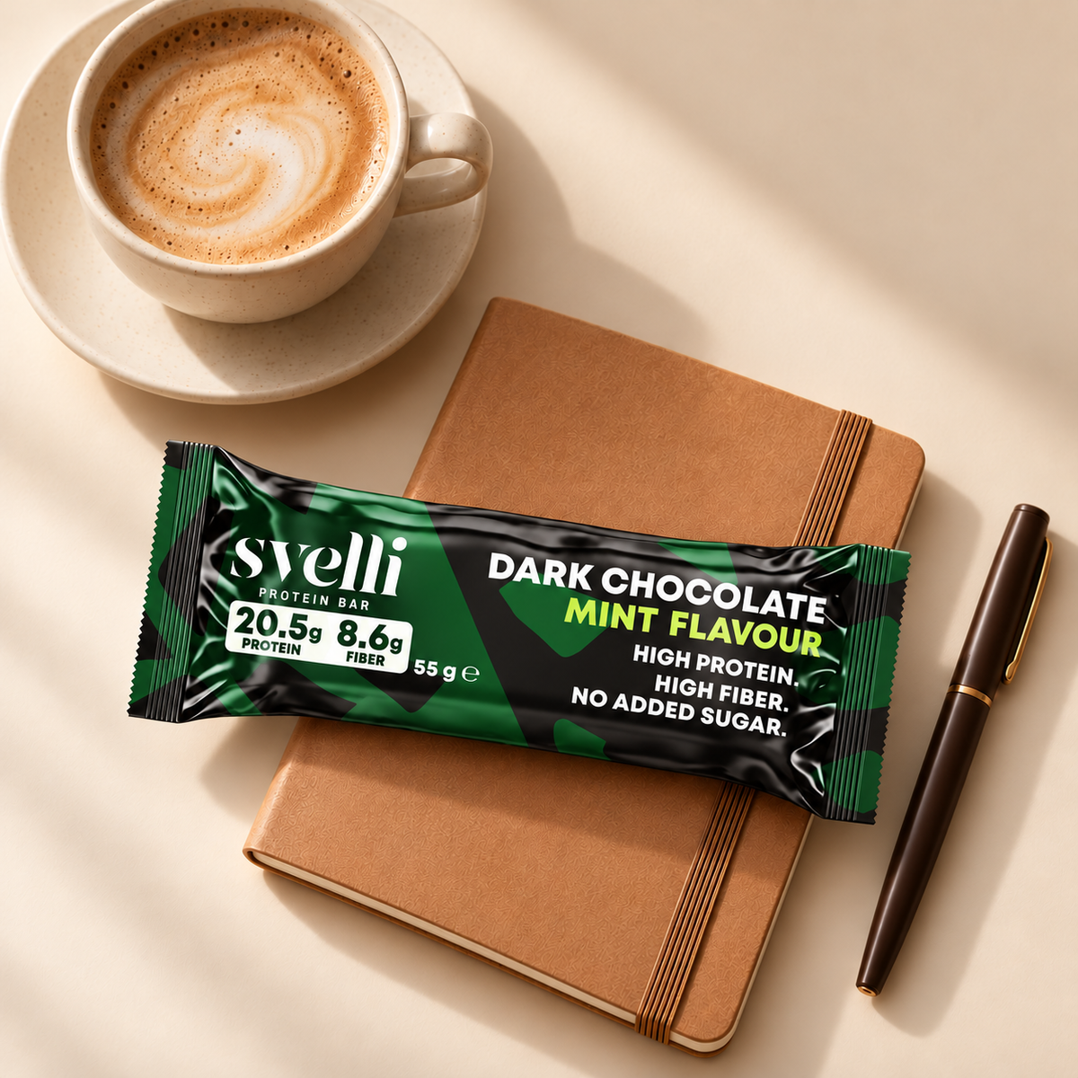 Dark Chocolate Mint -proteiinipatukka (16 × 55 g)