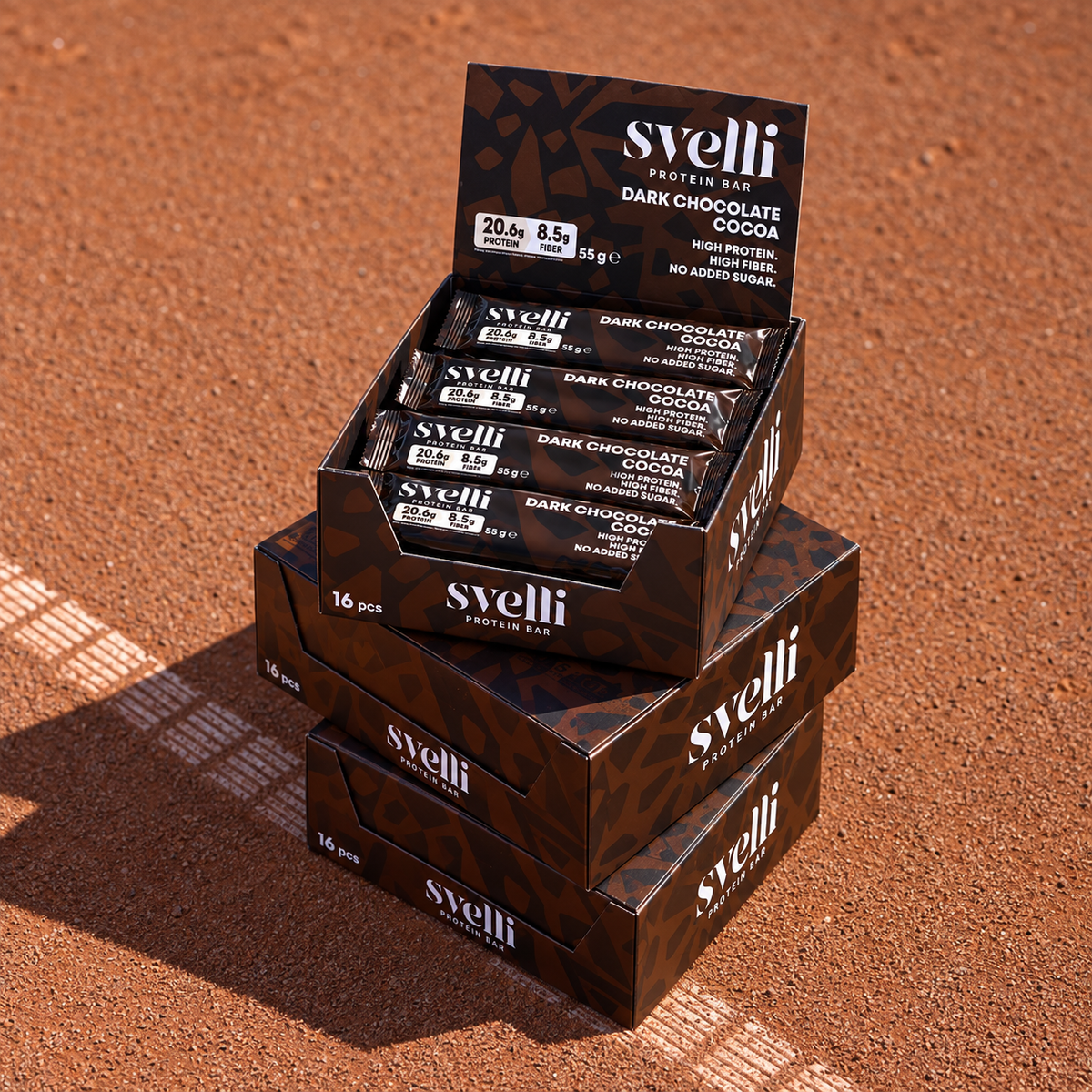 Dark Chocolate Cocoa Proteinbar (16 × 55g)