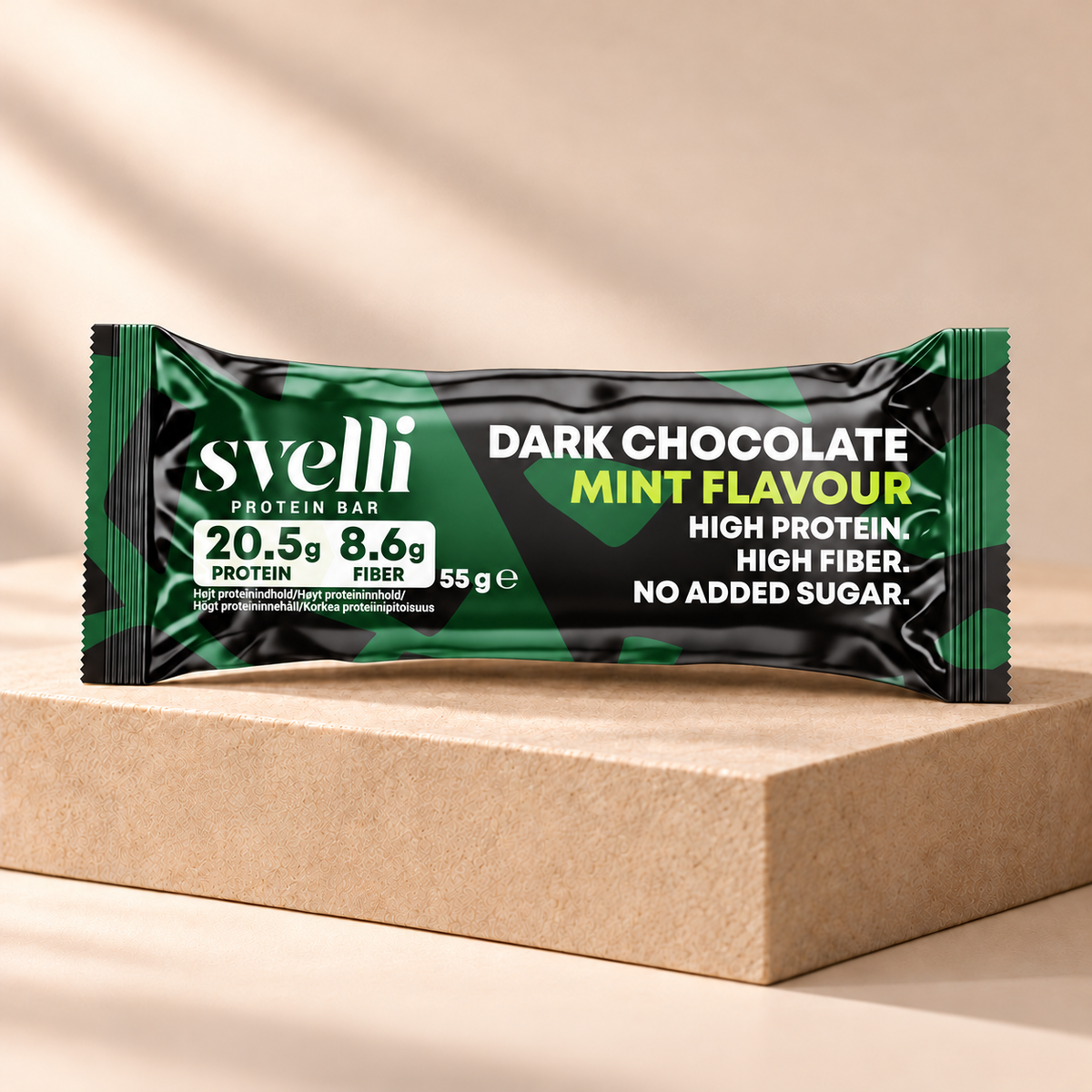 Dark Chocolate Mint -proteiinipatukka (16 × 55 g)