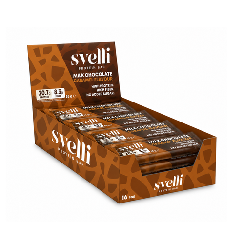 Milk Chocolate Caramel -proteiinipatukka (16 × 55 g)